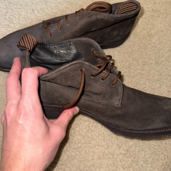 Billy Reid Dark Brown Suede Boots Vibram Soles (NIB) - Picture 6 of 6